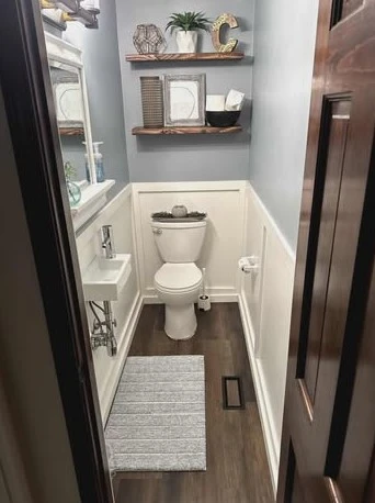 After bathroom renovation